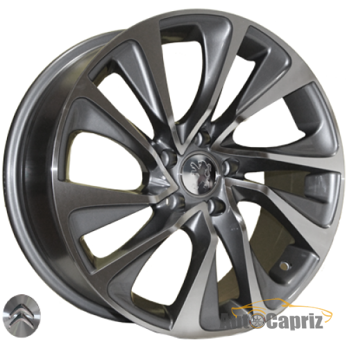 Диски Replica Peugeot Z1011 DGMF R17 W7.5 PCD5x108 ET32 DIA65.1